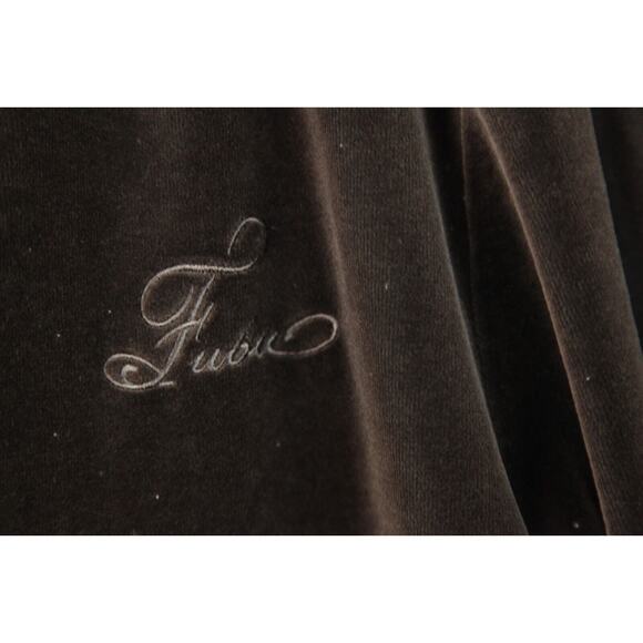 Vintage Y2K Brown Velour FUBU Jumpsuit One piece Plus Size 3X Bodycon Hip Hop - Picture 4 of 14